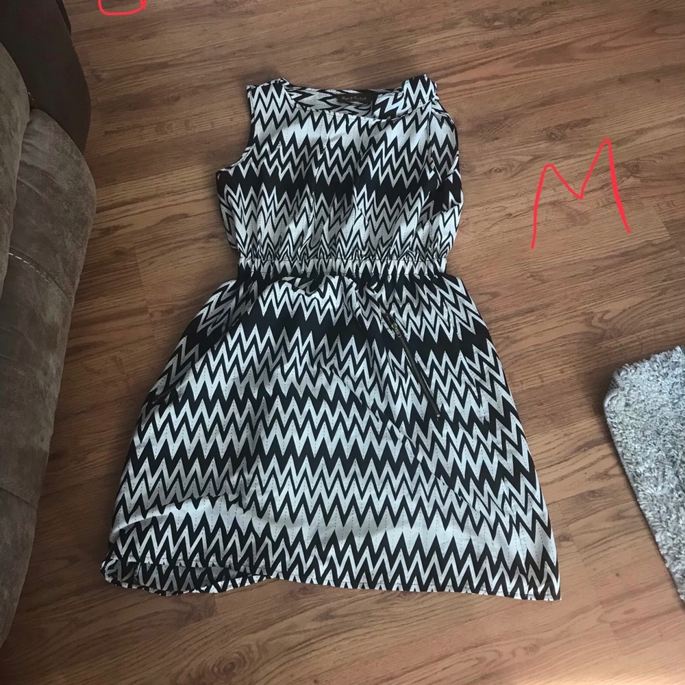 Black and white dress